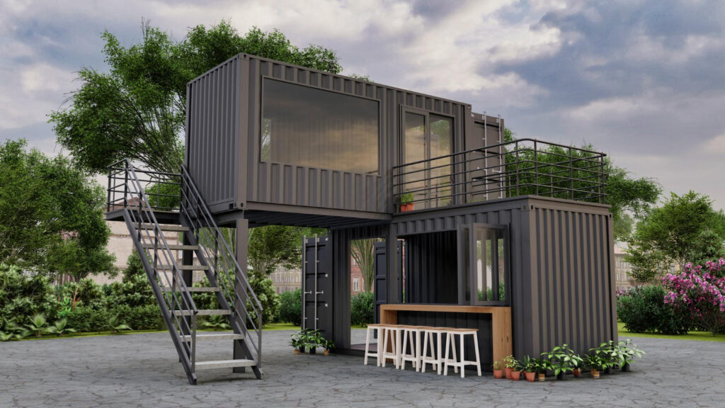 Maison container étage